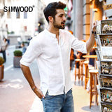 Summer New Casual Shirts Men Breathable 100% Pure Linen Fashion