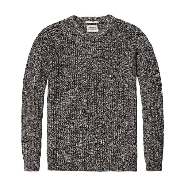 Sweater Men 2019 autumn Cotton Mix Wool Cashmere Pullover O-neck Sweater
