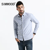 Casual Shirts Men Oxford Slim Fit