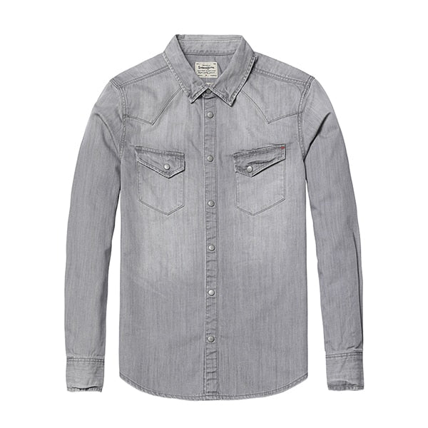Male Pocket Vintage Slim Fit