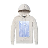 White Printed Hoodie