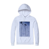 White Printed Hoodie