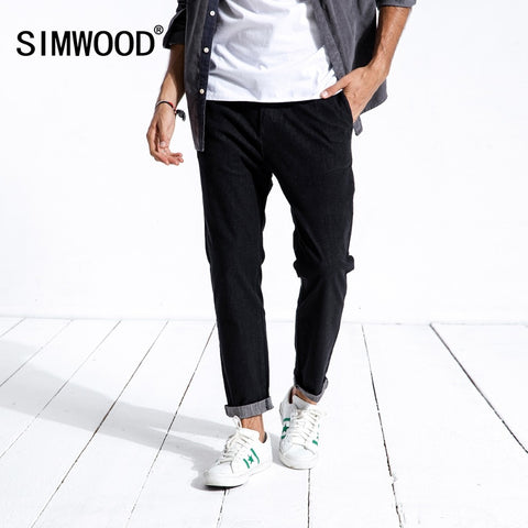 Jeans Men Slim Fit Fashion Casual Ankle-Length Denim Pants
