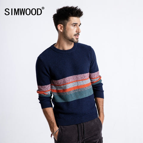 Winter Sweater Men Slim Fit Pullover