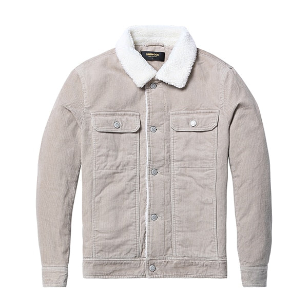 Casual Thick Warm Faux Shearling-lined Jacket