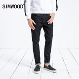 Winter Men Jeans Fashion Ripped Slim Fit Fashion Denim Trousers