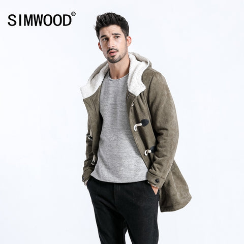 Casual Long Faux Suede Men Jackets
