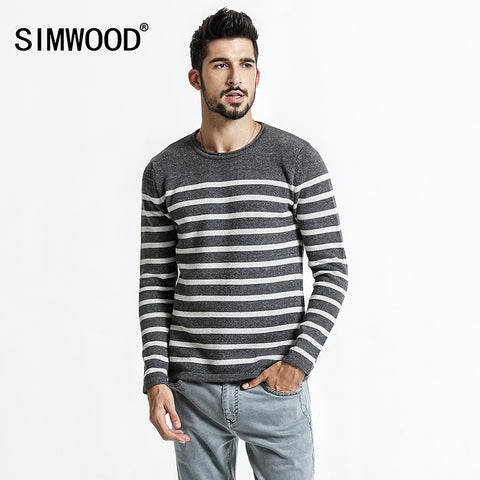 Striped Sweater Men Pullover