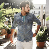 Denim Casual Shirt Men 100% Pure Cotton