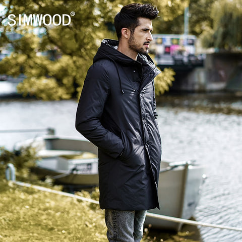 Long Down Winter jacket Slim Fit