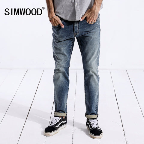 Casual Male Denim Pants Skinny Trousers