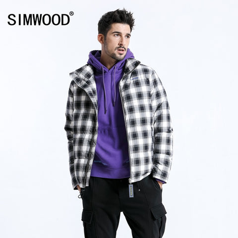 Jacket Men Plaid Coat