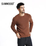 Pullover Men O-Neck Solid Color Sweater